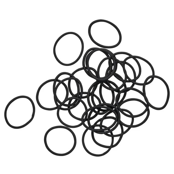 Goody Ouchless No‑Metal Braided Hair Ties, Black, 30 Count