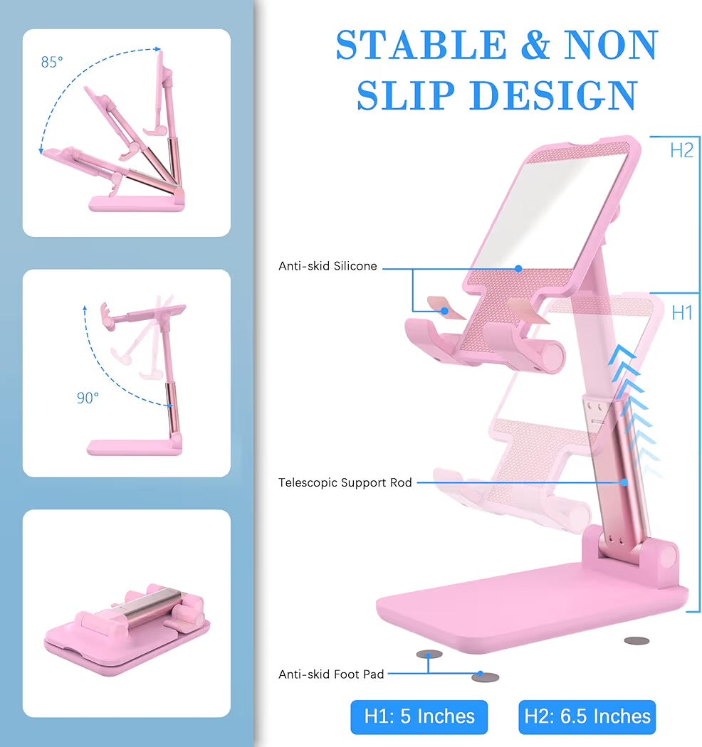 Pink Cell Phone Stand Affordable Anti-Slip