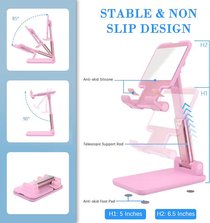 Pink Cell Phone Stand Affordable Anti-Slip