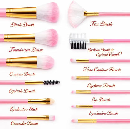 Makeup Brushes For Travel 12Pcs