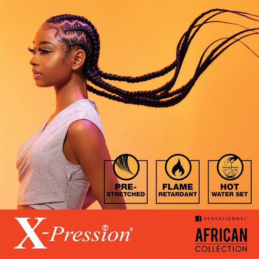 Outre Xpression Pre-Stretched Braiding Hair - 3X's Pack